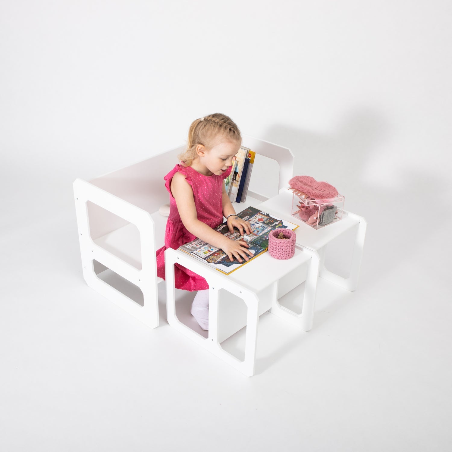 Montessori Weaning Table and Chair Set with Two Chairs