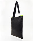 Silver Leather Tote Bag with Blue Straps – Handcrafted & Ethical by Daz Studio at www.brixbailey.com