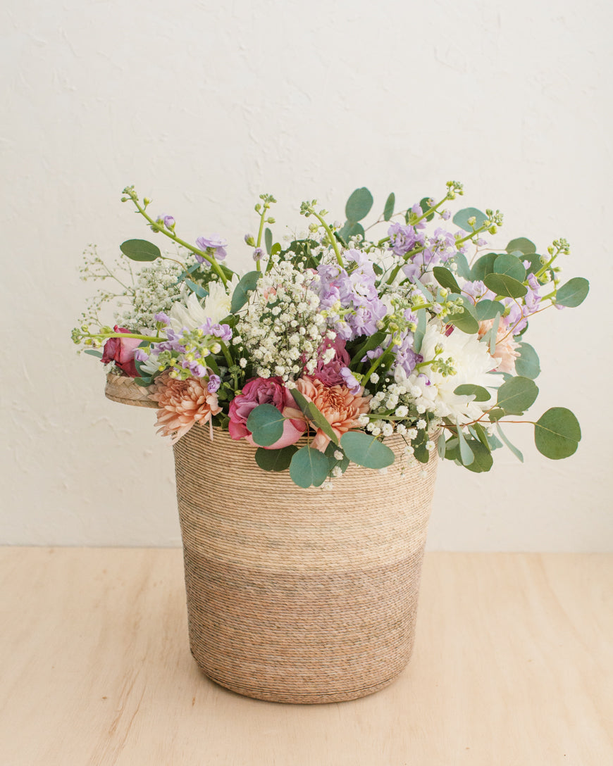 Hanging Basket in Natural Palm