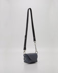 Handmade Grey and Blue Leather Shoulder Bag