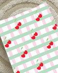 Anti-Roll Wedge Baby Changing Mat - Cherry