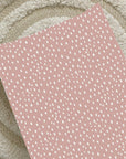 Anti-Roll Wedge Changing Mat - Dusky Pink Spotty Print