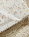 Anti-Roll Wedge Changing Mat - Unisex Abstract Rainbow
