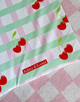 Anti-Roll Wedge Baby Changing Mat - Cherry