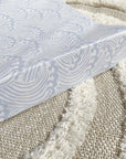 Anti-Roll Wedge Changing Mat - Blue Ocean Waves Print