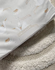 Anti-Roll Wedge Baby Changing Mat - Welcome Baby Print