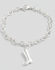 Welly Boot Personalised Silver Charm