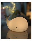 Whale Night Lamp – Safe, Colorful & Remote-Controlled Kids Light by Rabbit & Friends at brixbailey.com