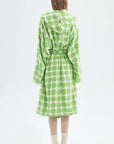 Whimsical Polka Dot Hooded Bath Robe - 100% Organic Long-stapled Cotton-4