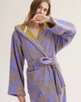 Whimsy Funky Smiley Face Hooded Robe - Soft 100% Organic Long-stapled Cotton-0