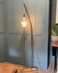 Whiskey Stave Floor Lamp | Reclaimed Oak Rustic Standard Lamp UK