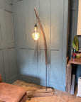 Whiskey Stave Floor Lamp | Reclaimed Oak Rustic Standard Lamp UK