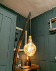 Whiskey Stave Floor Lamp | Reclaimed Oak Rustic Standard Lamp UK