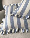 Whitby Stripe Cushion - Blue
