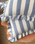 Whitby Stripe Cushion - Blue
