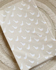 Anti-Roll Wedge Baby Changing Mat - Splash Goose print