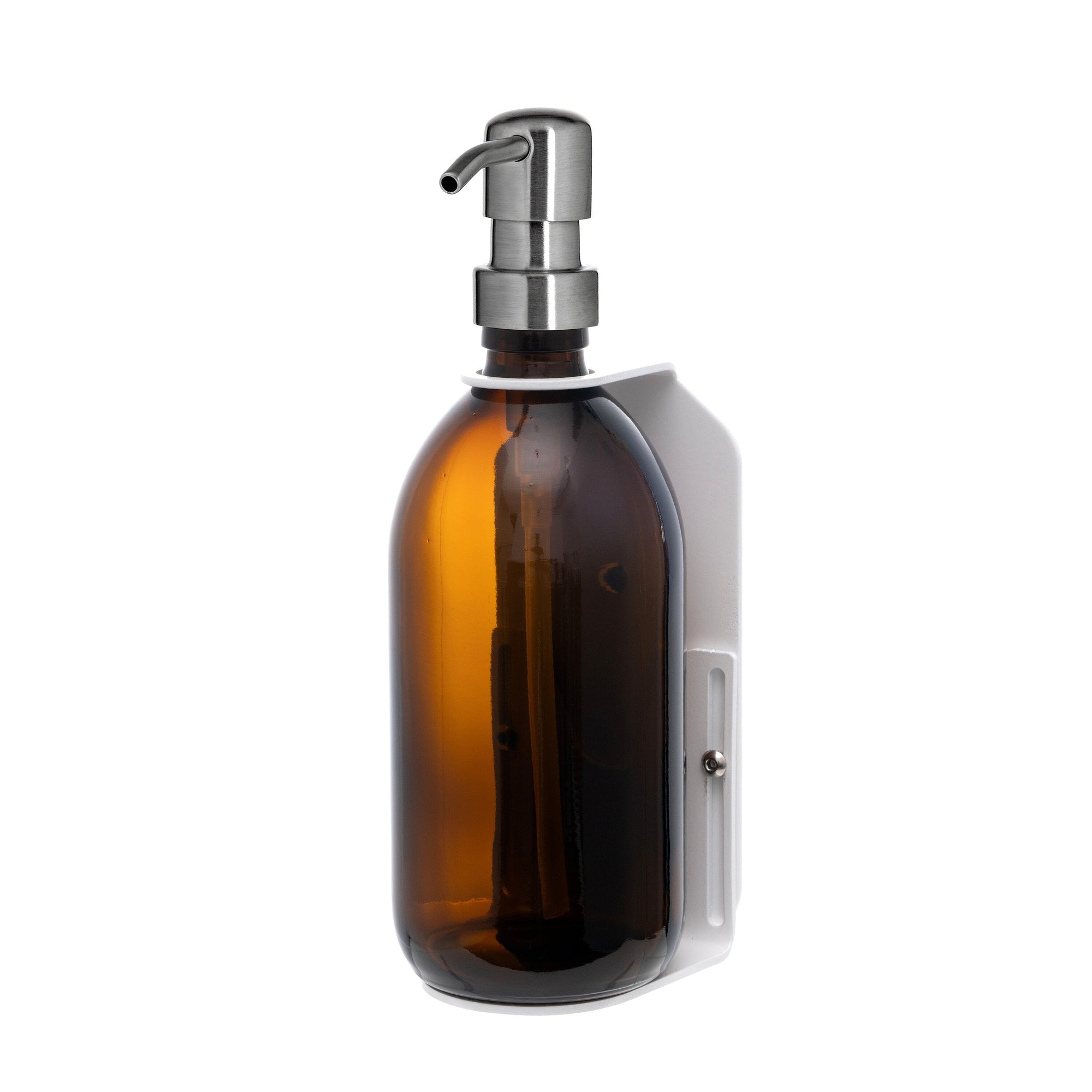 White Single  Wall Mounted Soap Dispenser-4