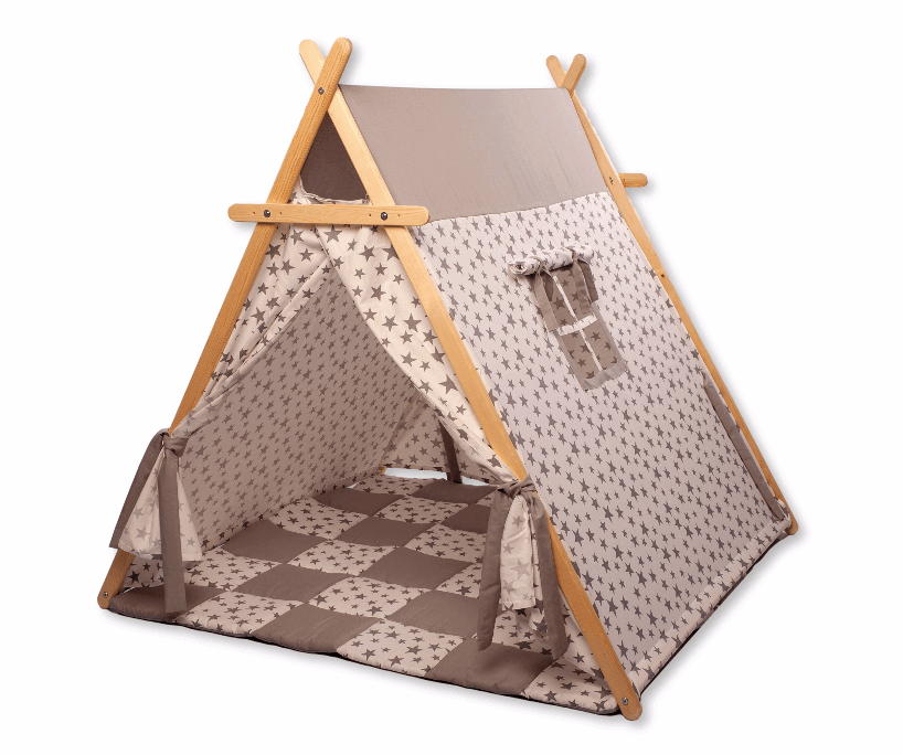 White Stars Play Tent and Play Mat-0