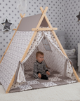 White Stars Play Tent and Play Mat-1