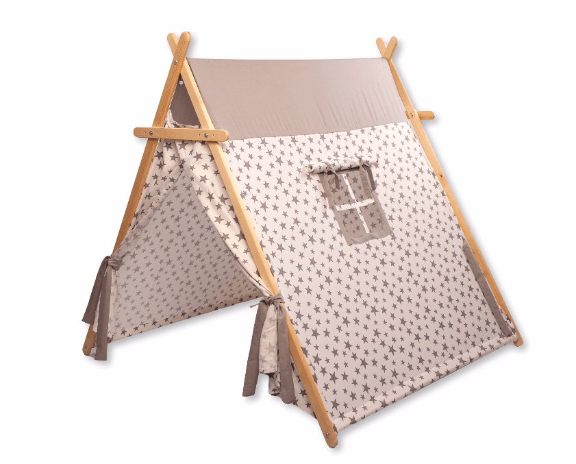 White Stars Play Tent and Play Mat-2