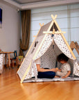 White Stars Play Tent and Play Mat-4