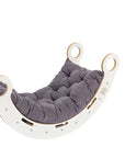 White Wooden Dream Rocker with Pillow and Slide - Large