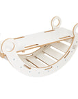 White Wooden Dream Rocker with Pillow and Slide - Medium