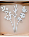 White Wooden Flower Bouquet Gift - Set of 3