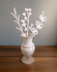 White Wooden Flower Bouquet Gift - Set of 3