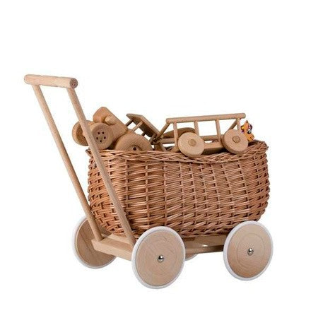 Eco Friendly Wicker Toy Trailer for Children