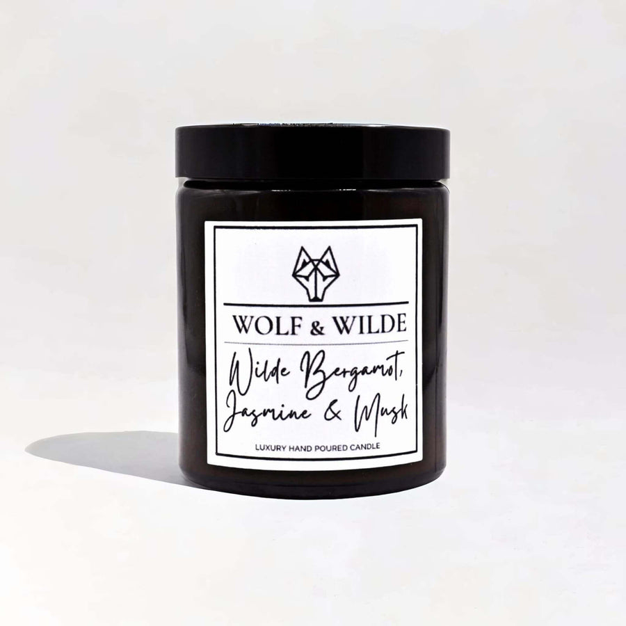 Wilde Bergamot, Jasmine & Musk Luxury Aromatherapy Scented Candle