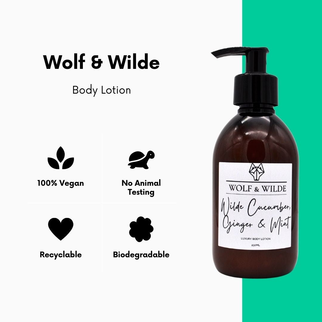 Wilde Cucumber, Ginger &amp; Mint Luxury Body Lotion 250ML-2