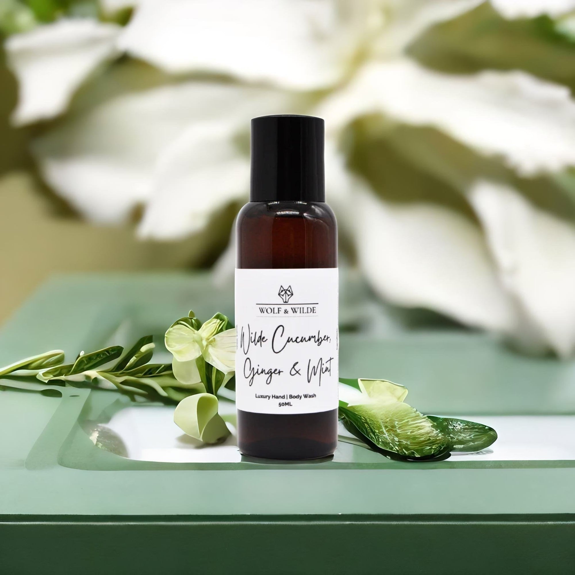 Wilde Cucumber, Ginger &amp; Mint Travel Size Luxury Hand &amp; Body Wash 50ML