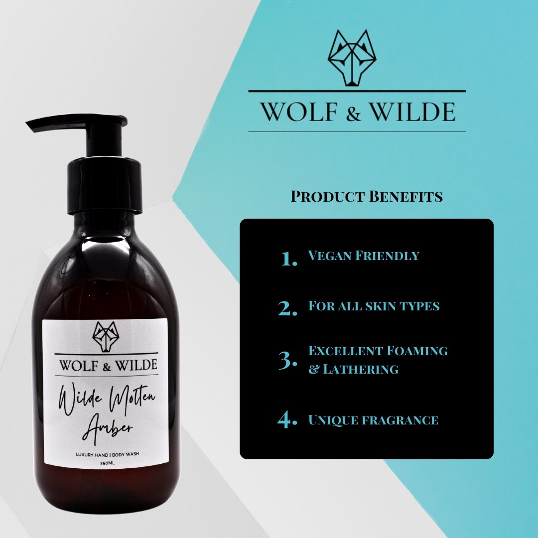 Wilde Molten Amber Luxury 2 In 1 Liquid Soap - Hand &amp; Body 250ML-2