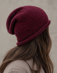Wine Essential Knit Alpaca Beanie
