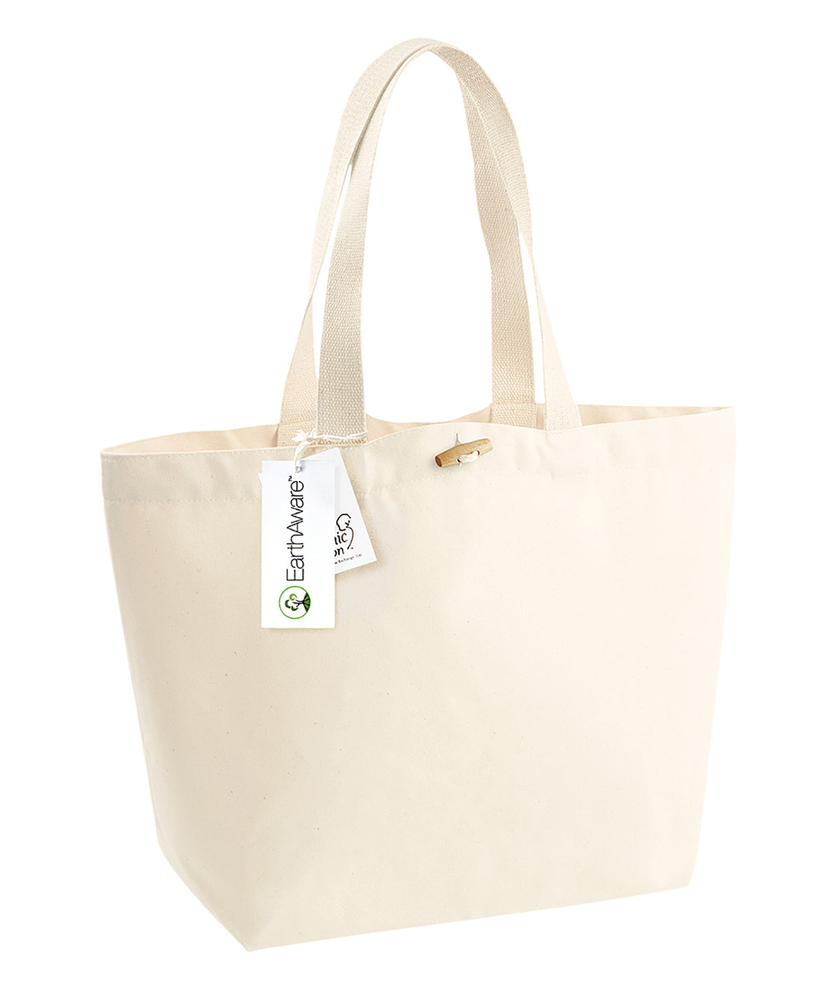 Premium EarthAware Organic Marina Tote Bag - Eco-Friendly 100% Organic Cotton Canvas, Stylish and Sustainable Shopper by Flossie & George at brixbailey.com
