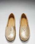 Women's Chukka Espadrilles, gold leather