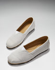 Women's Chukka Espadrilles, white suede