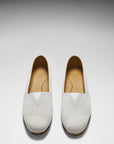 Women's Chukka Espadrilles, white suede