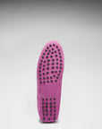 Women's Penny Driving Loafers, pink embossed suede