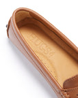 Women's Penny Driving Loafers, tan leather
