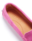 Women's Tasselled Driving Loafers, pink suede