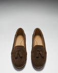 Women's Tasselled Espadrilles, brown suede