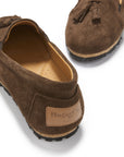 Women's Tasselled Espadrilles, brown suede