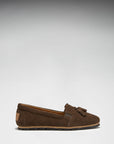 Women's Tasselled Espadrilles, brown suede