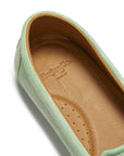 Women's Tasselled Espadrilles, lagoon green suede
