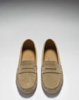 Women's Penny Driving Loafers, taupe suede