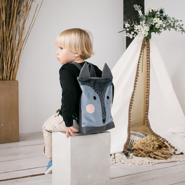 Kids Wolf Backpack – Fun &amp; Multifunctional for Adventures by Muni at www.brixbailey.com
