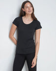 Scoop Neck Cotton Modal T-Shirt