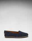 Women's Chukka Espadrilles, navy blue suede